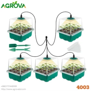 5 in one 60 Cells Seedling Tray Starter Kit with growing Light