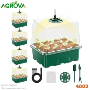 5 in one 60 Cells Seedling Tray Starter Kit with growing Light