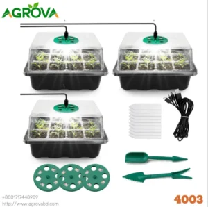 5 in one 60 Cells Seedling Tray Starter Kit with growing Light