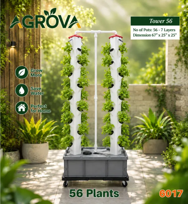 5017A (1) Vertical Hydroponic System 2 columns 56 Plant Hy-6017 - Image 1