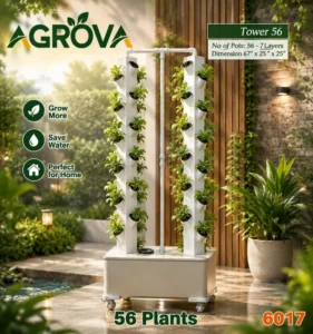 Vertical Hydroponic System 2 columns 56 Plant Hy-6017