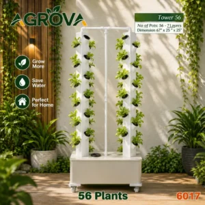 Vertical Hydroponic System 2 columns 56 Plant Hy-6017