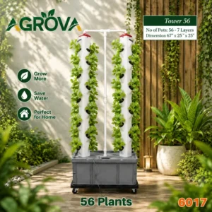 Vertical Hydroponic System 2 columns 56 Plant Hy-6017
