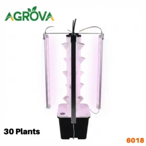Vertical Hydroponic System With Growing Light 2 columns 30 Plant Hy-6018