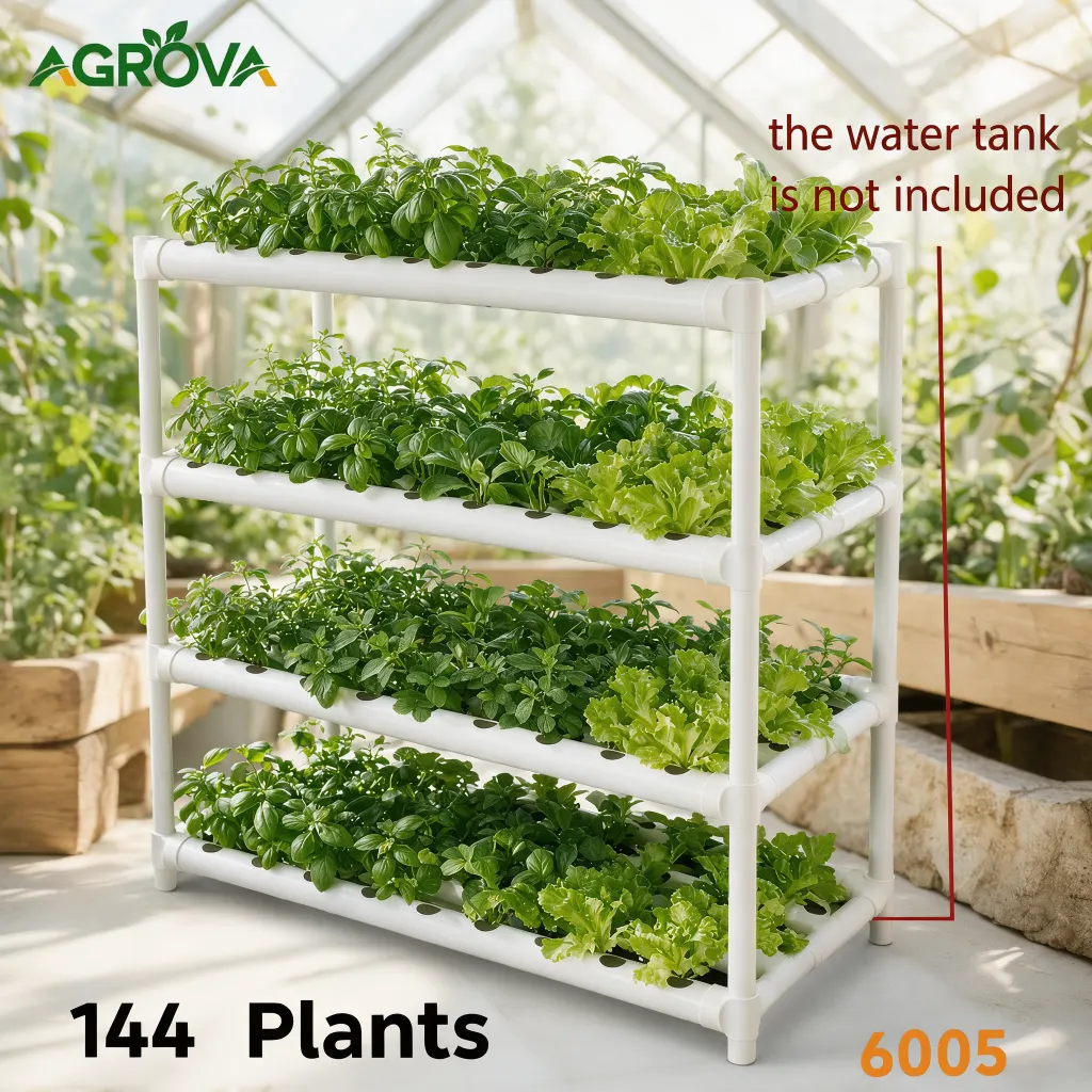 6005.2 Agrova NFT Hydroponic System 144 Holes 4 Rows Hy-6005 - Image 1