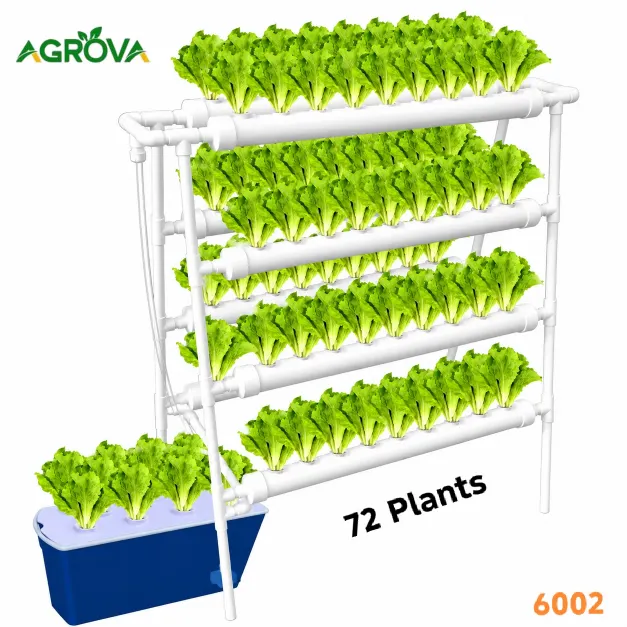 HY6002 (1) Agrova NFT Hydroponic system 72 holes 4 rows Hy-6002 - Image 1
