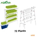 Agrova NFT Hydroponic system 72 holes 4 rows Hy-6002 - Image 3
